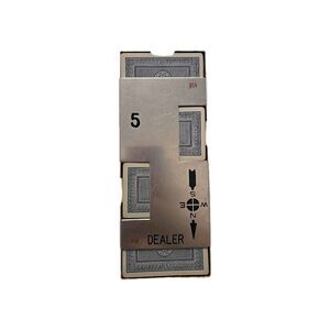 Vintage Vul Metal Bridge Card Dealer No. 5, 52 Cards Pre-owned Game Collectible